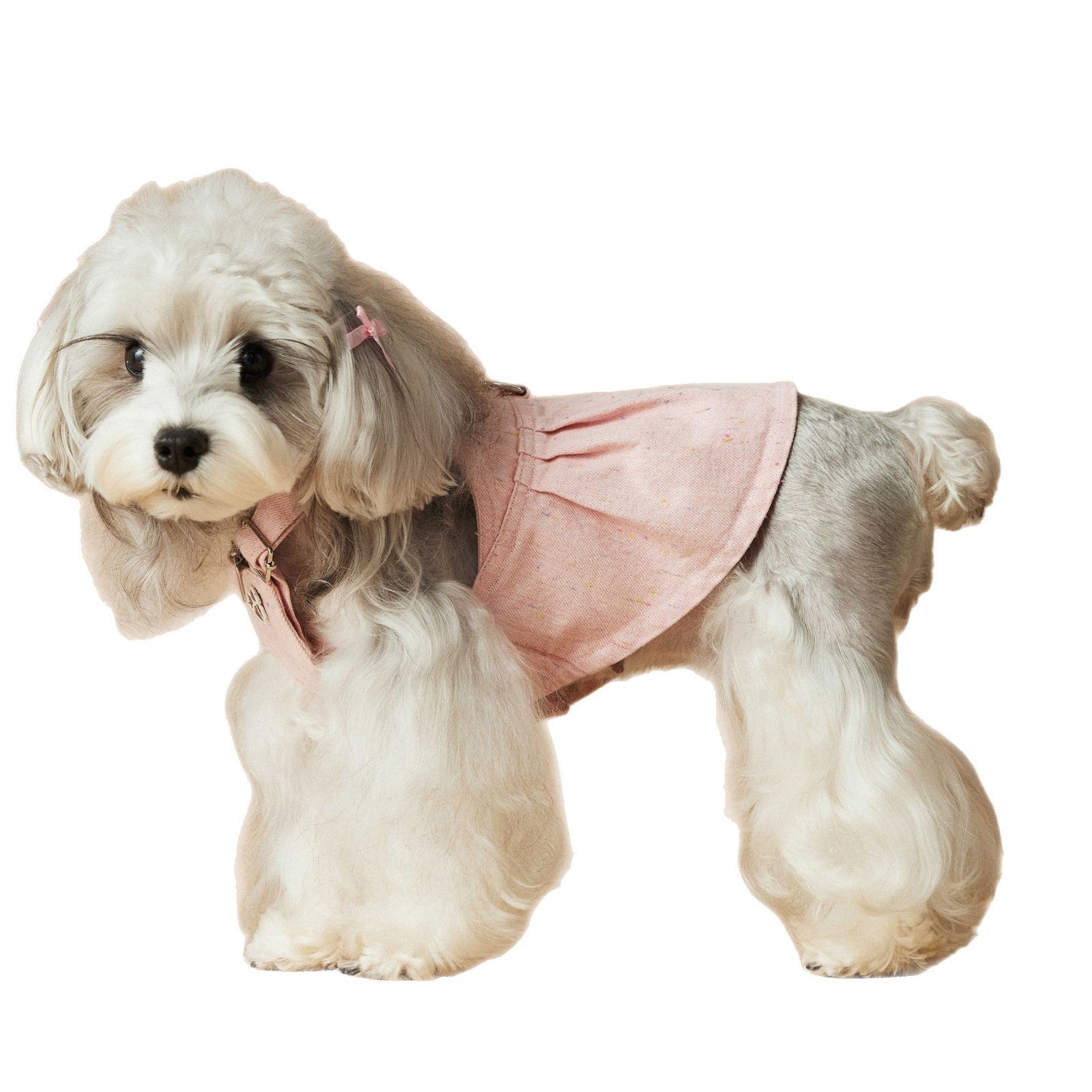 Washed Denim Suspender Skirt Dog Clothes